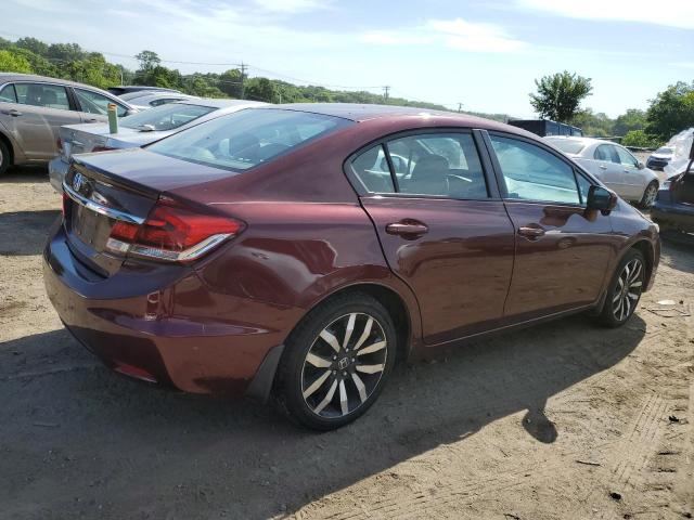 19XFB2F9XFE220221 - 2015 HONDA CIVIC EXL 勃艮第红 照片 3