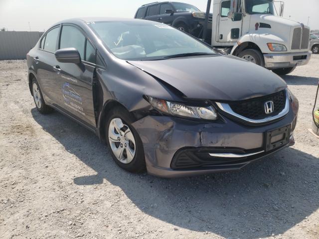 19XFB2F54FE092152 - 2015 HONDA CIVIC LX GRAY photo 1