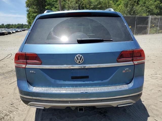 1V2MR2CA7KC545376 - 2019 VOLKSWAGEN ATLAS SEL BLUE photo 6