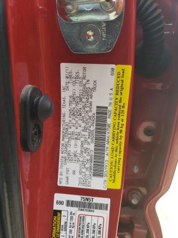 5TFJU4GN0BX008613 - 2011 TOYOTA TACOMA DOUBLE CAB PRERUNNER RED photo 12