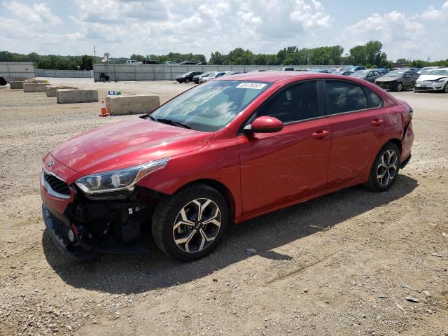 3KPF24AD7KE135953 - 2019 KIA FORTE FE BURGUNDY photo 1