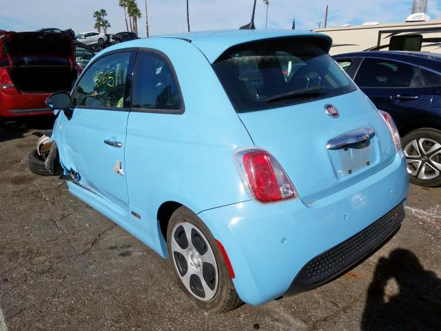 3C3CFFGE3HT546133 - 2017 FIAT 500 ELECTRIC  photo 3