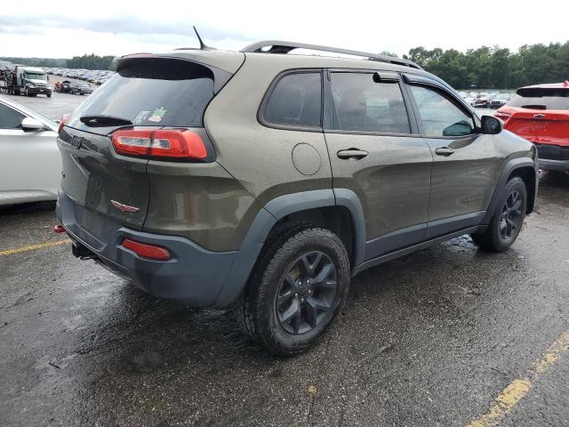 1C4PJMBBXFW538728 - 2015 JEEP CHEROKEE TRAILHAWK GREEN photo 3