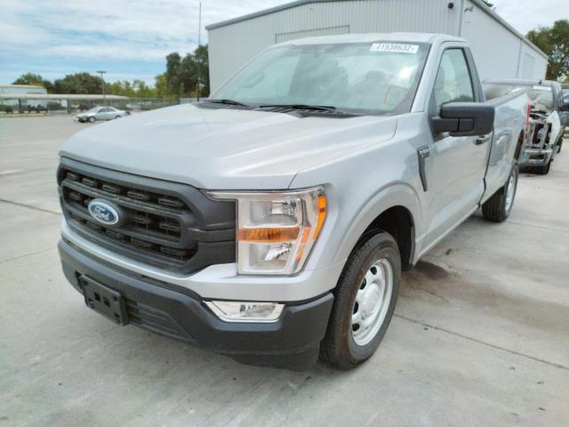 1FTMF1CB7MKE77411 - 2021 FORD F150 SILVER photo 2