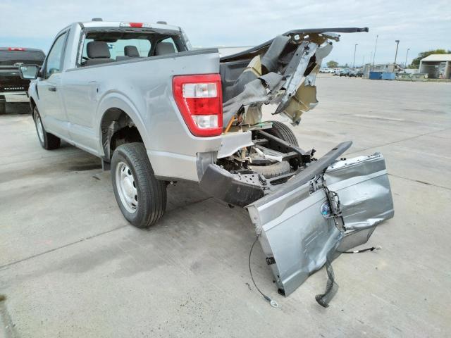 1FTMF1CB7MKE77411 - 2021 FORD F150 SILVER photo 3