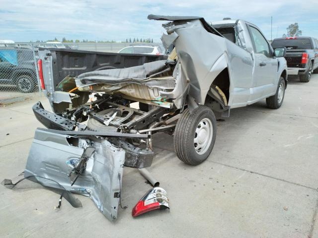 1FTMF1CB7MKE77411 - 2021 FORD F150 SILVER photo 4