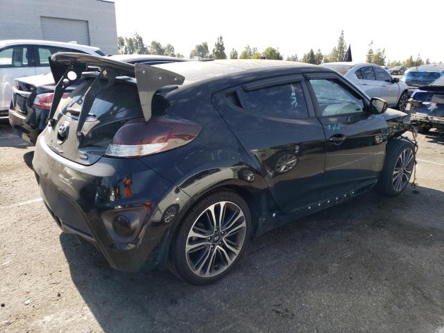 KMHTC6AE9HU315607 - 2017 HYUNDAI VELOSTER TURBO BLACK photo 3