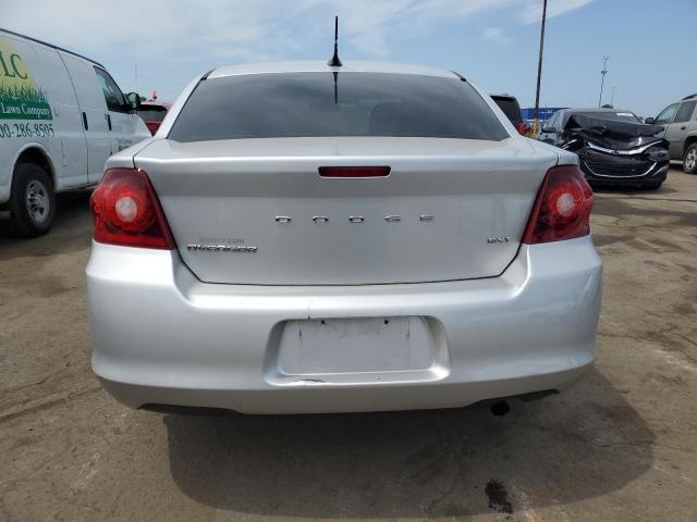 1C3CDZCB2CN211621 - 2012 DODGE AVENGER SXT SILVER photo 6