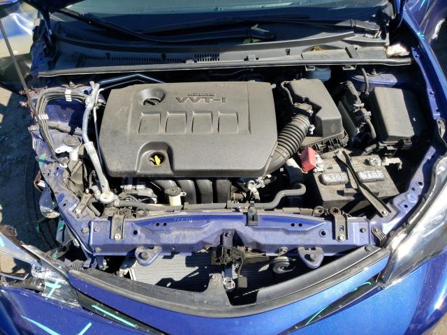 2T1BURHE5JC048487 - 2018 TOYOTA COROLLA L BLUE photo 11