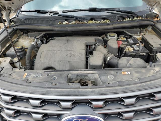 1FM5K8D88HGD45757 - 2017 FORD EXPLORER XLT WHITE photo 12