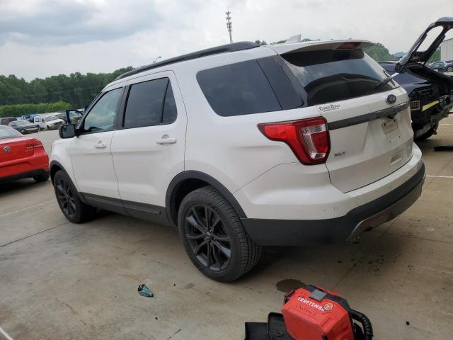 1FM5K8D88HGD45757 - 2017 FORD EXPLORER XLT WHITE photo 2