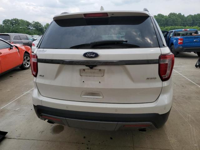 1FM5K8D88HGD45757 - 2017 FORD EXPLORER XLT WHITE photo 6