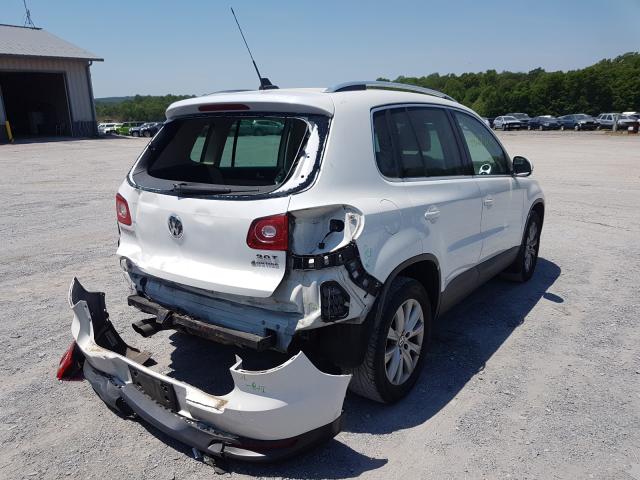 WVGBV75N59W527481 - 2009 VOLKSWAGEN TIGUAN SE WHITE photo 4