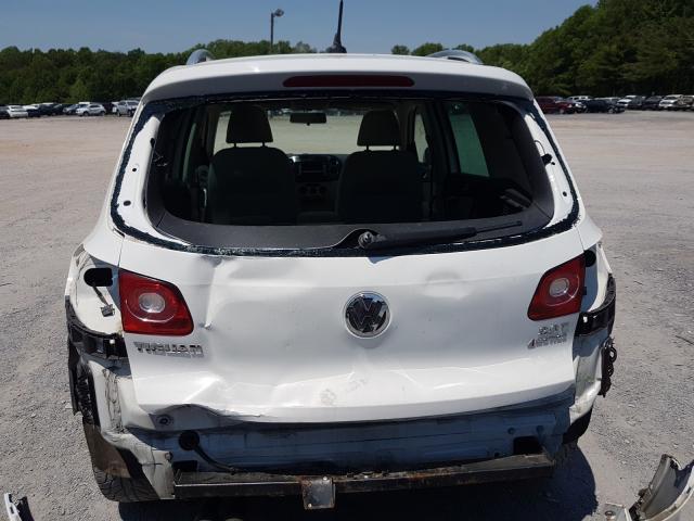 WVGBV75N59W527481 - 2009 VOLKSWAGEN TIGUAN SE WHITE photo 9