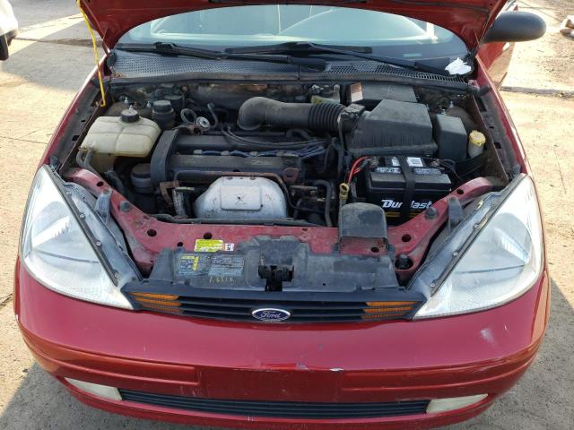 1FAFP38372W151610 - 2002 FORD FOCUS ZTS MAROON photo 11