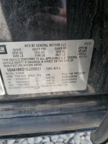 5GAKVBKD1GJ298621 - 2016 BUICK ENCLAVE أسود صورة 14