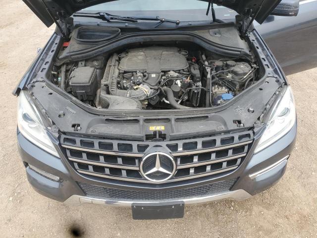 4JGDA5HB9EA273288 - 2014 MERCEDES-BENZ ML 350 4MATIC GRAY photo 11