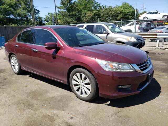 1HGCR3F93FA005482 - 2015 HONDA ACCORD TOURING MAROON photo 4