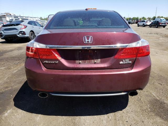 1HGCR3F93FA005482 - 2015 HONDA ACCORD TOURING MAROON photo 6