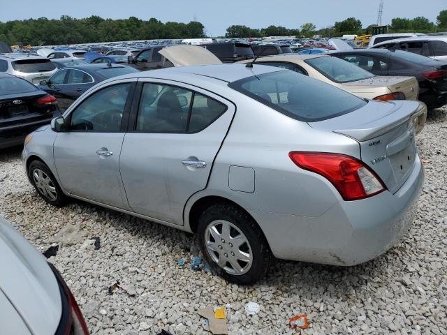 3N1CN7AP3EL824512 - 2014 NISSAN VERSA s S SILVER photo 2