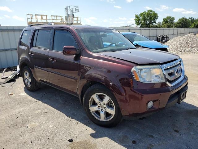 5FNYF48469B042087 - 2009 HONDA PILOT EX MAROON photo 4