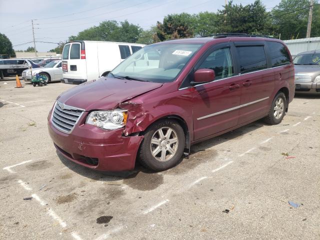 2A8HR54189R631938 - 2009 CHRYSLER TOWN & COU TOURING Tünd qırmızı foto 2