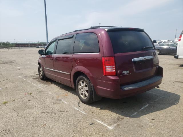 2A8HR54189R631938 - 2009 CHRYSLER TOWN & COU TOURING Tünd qırmızı foto 3