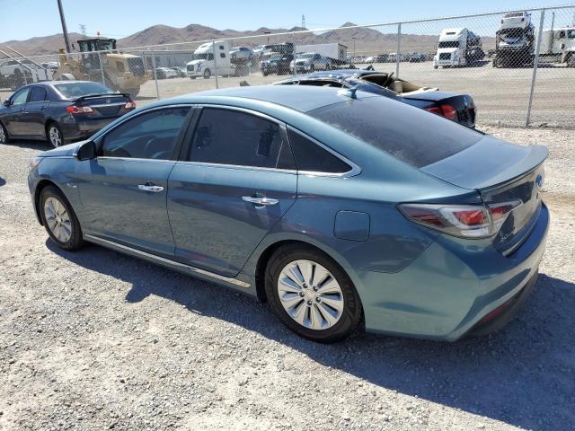 KMHE24L14GA012311 - 2016 HYUNDAI SONATA HYBRID BLUE photo 2