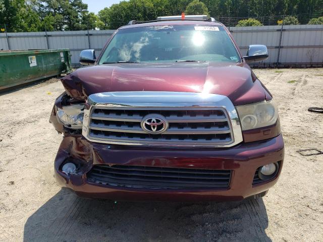 5TDBY68A88S006641 - 2008 TOYOTA SEQUOIA LIMITED BURGUNDY photo 5