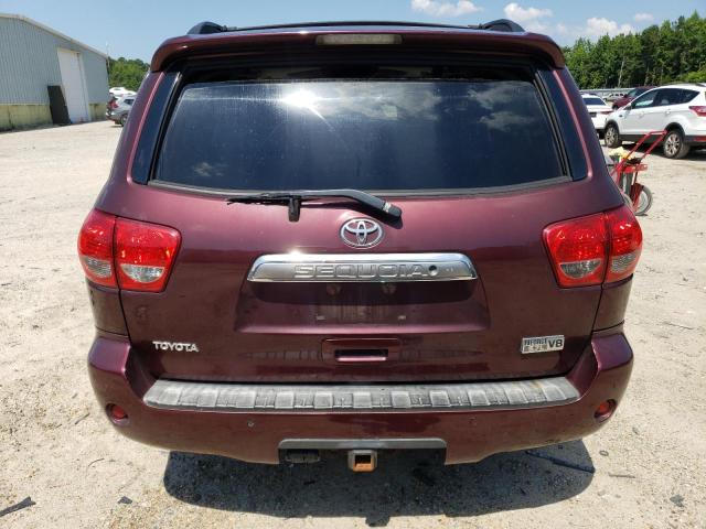 5TDBY68A88S006641 - 2008 TOYOTA SEQUOIA LIMITED BURGUNDY photo 6