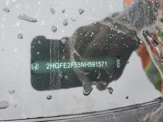 2HGFE2F55NH591571 - 2022 HONDA CIVIC SPORT Boz foto 12