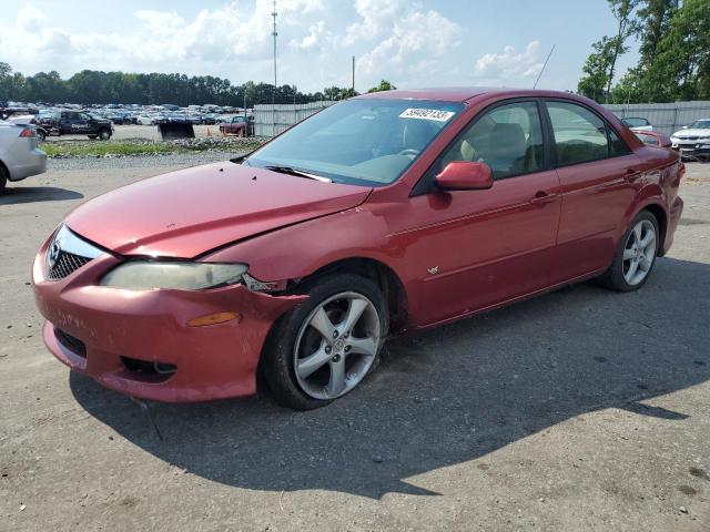 1YVFP80D045N86189 - 2004 MAZDA 6 S BURGUNDY photo 1