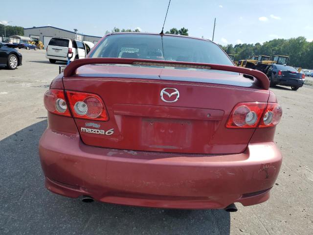 1YVFP80D045N86189 - 2004 MAZDA 6 S BURGUNDY photo 6