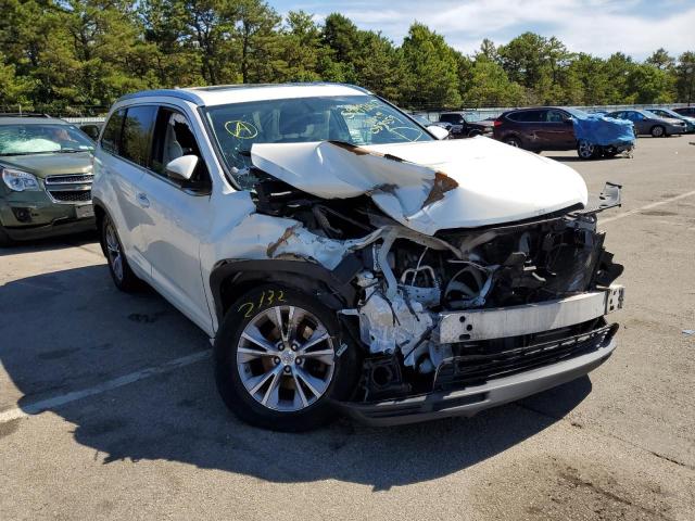 5TDJKRFH7FS087059 - 2015 TOYOTA HIGHLANDER XLE WHITE photo 1