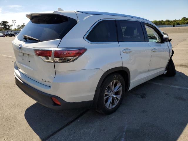 5TDJKRFH7FS087059 - 2015 TOYOTA HIGHLANDER XLE WHITE photo 4