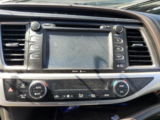 5TDJKRFH7FS087059 - 2015 TOYOTA HIGHLANDER XLE WHITE photo 9