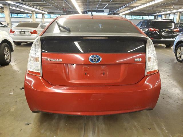 JTDKN3DU6A0137356 - 2010 TOYOTA PRIUS RED photo 6