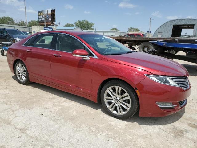 3LN6L2LU9ER808166 - 2014 LINCOLN MKZ HYBRID RED photo 4