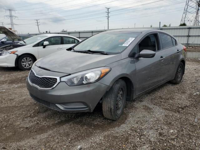 KNAFK4A6XF5376986 - 2015 KIA FORTE LX GRAY photo 1