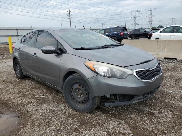 KNAFK4A6XF5376986 - 2015 KIA FORTE LX GRAY photo 4