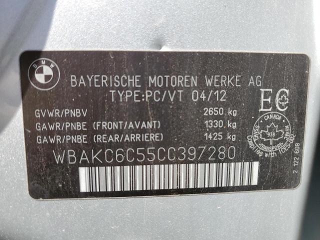 WBAKC6C55CC397280 - 2012 BMW ALPINA B7 XI SILVER photo 12