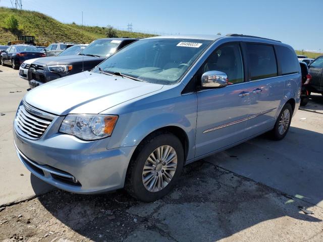 2C4RC1CG4DR646960 - 2013 CHRYSLER TOWN & COU TOURING L BLUE photo 1