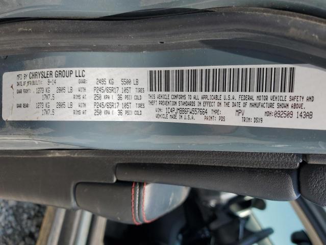 1C4PJMBB6FW557664 - 2015 JEEP CHEROKEE TRAILHAWK BLUE photo 13