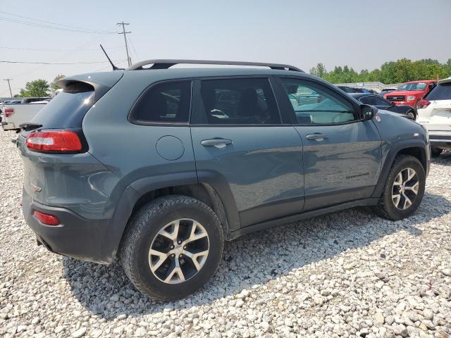 1C4PJMBB6FW557664 - 2015 JEEP CHEROKEE TRAILHAWK BLUE photo 3