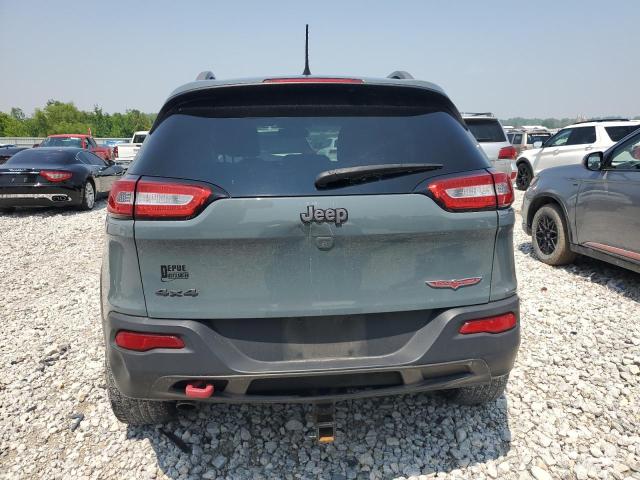 1C4PJMBB6FW557664 - 2015 JEEP CHEROKEE TRAILHAWK BLUE photo 6