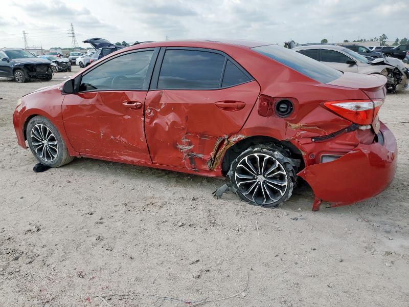5YFBURHE2EP014724 - 2014 TOYOTA COROLLA L RED photo 2
