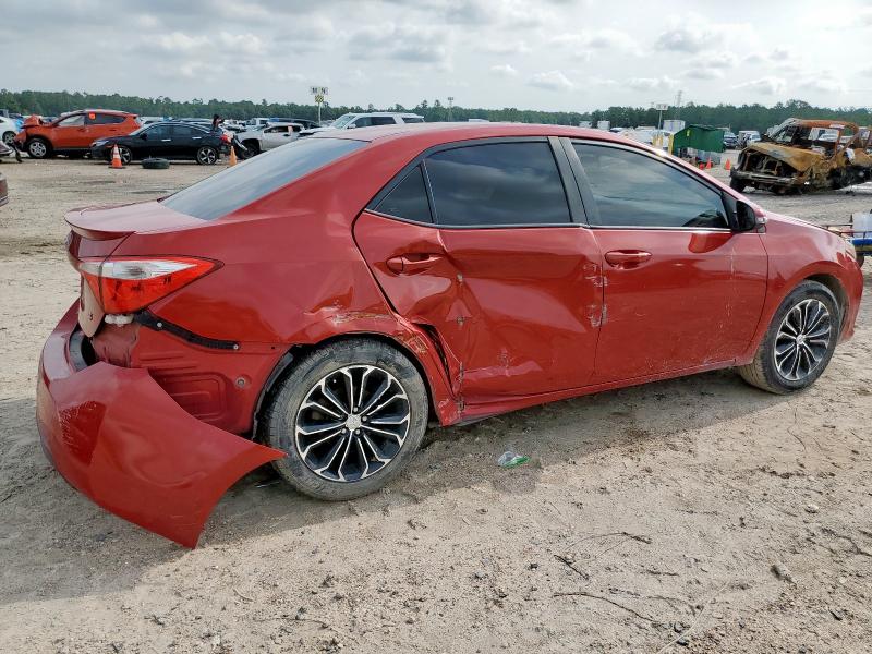 5YFBURHE2EP014724 - 2014 TOYOTA COROLLA L RED photo 3