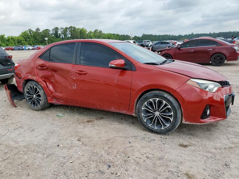 5YFBURHE2EP014724 - 2014 TOYOTA COROLLA L RED photo 4