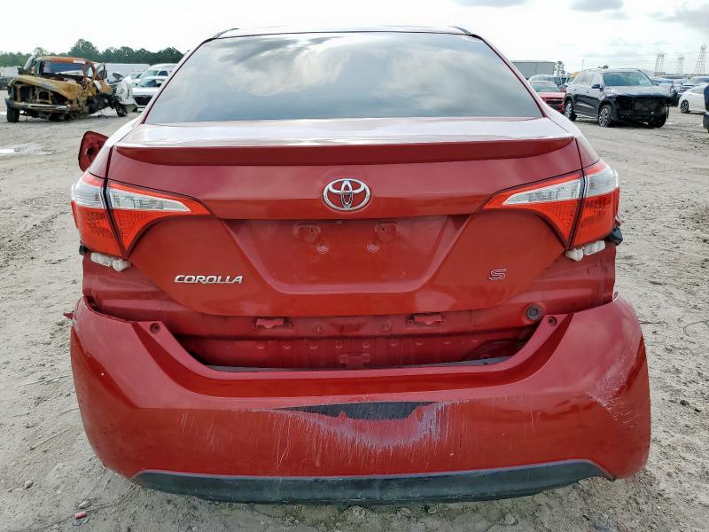 5YFBURHE2EP014724 - 2014 TOYOTA COROLLA L RED photo 6