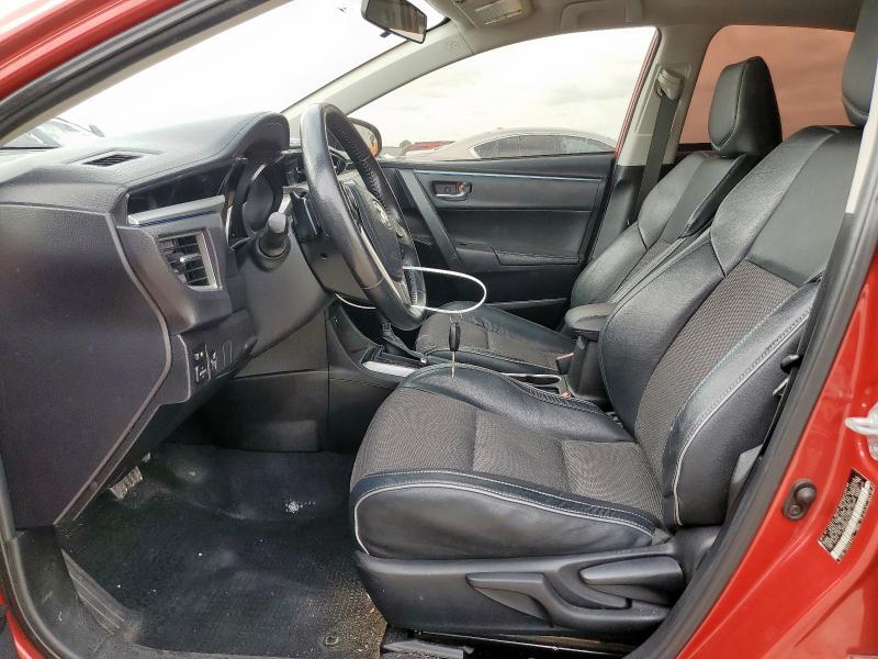 5YFBURHE2EP014724 - 2014 TOYOTA COROLLA L RED photo 7